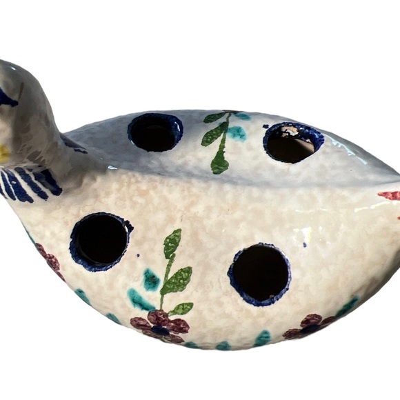 Vintage Duck Flower Frog Hand Painted Italy - Picture 7 of 11